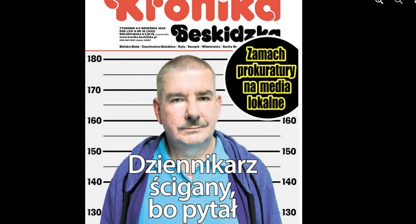 Dziennikarz z Bielska-Białej usłyszał zarzuty bo zadawał pytania