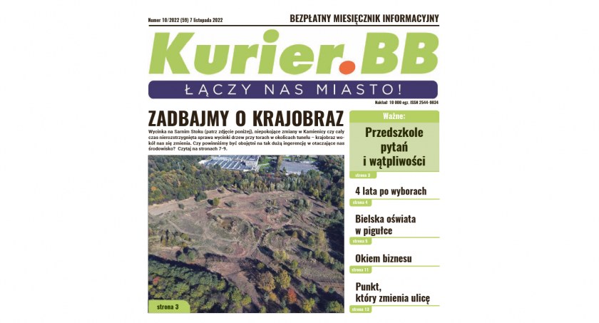 Do kolportażu trafił listopadowy numer Gazety Miejskiej Kurier.BB
