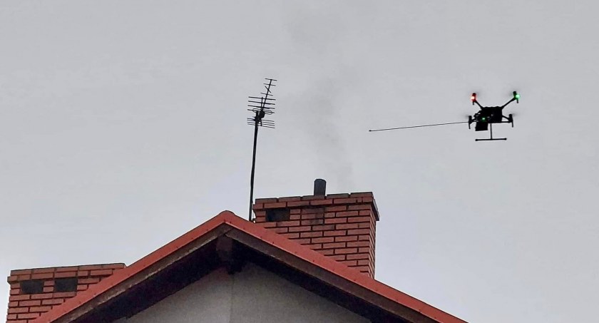 Drony sprawdzają czym palimy w piecach | Złapano palacza lakierowanym parkietem
