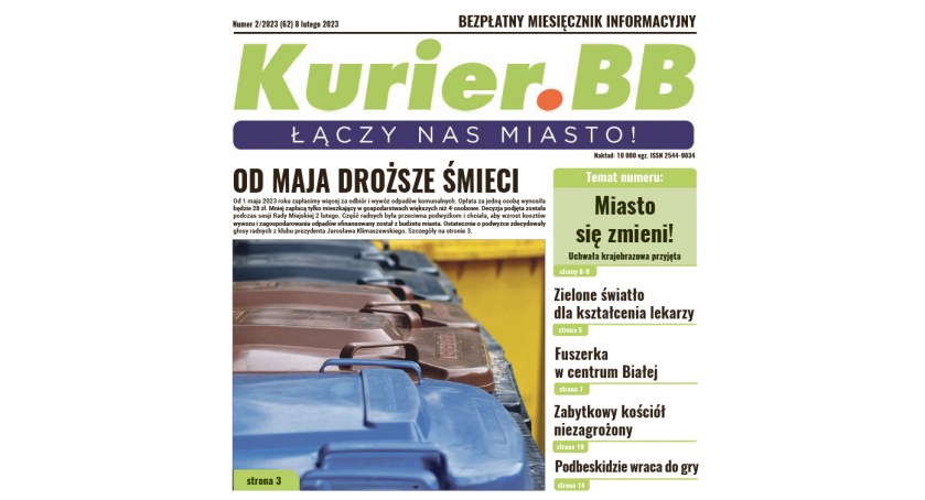  Do kolportażu trafił lutowy numer Gazety Miejskiej Kurier.BB