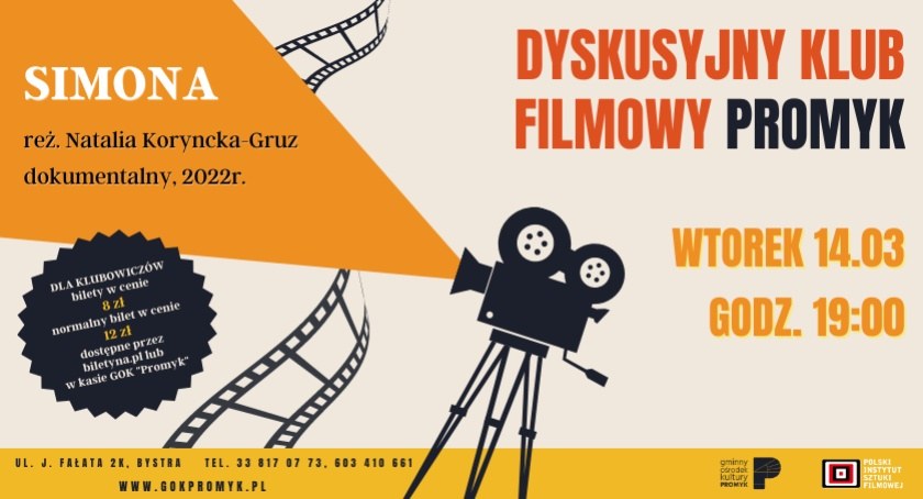  Dyskusyjny Klub Filmowy: SIMONA w GOK Promyk w Bystrej