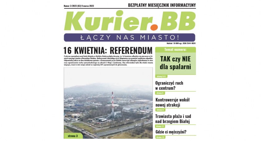 Do kolportażu trafił marcowy numer Gazety Miejskiej Kurier.BB