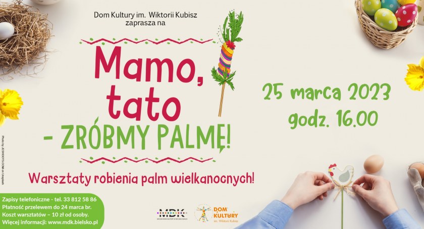 Warsztaty robienia palm wielkanocnych