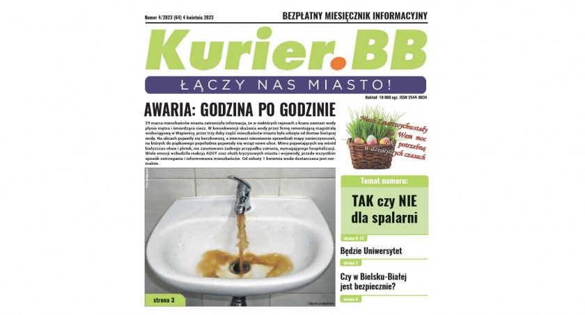  Do kolportażu trafił kwietniowy numer Gazety Miejskiej Kurier.BB
