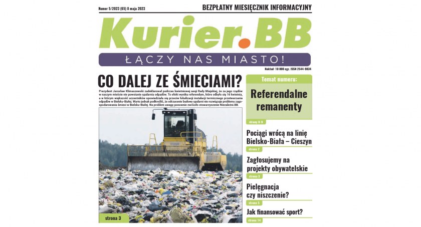 Do kolportażu trafił majowy numer Gazety Miejskiej Kurier.BB