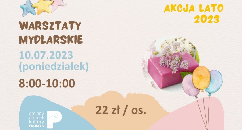 Warsztaty mydlarskie w GOK Promyk w Bystrej