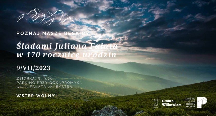Przewodnik czeka: Śladami Juliana Fałata w GOK Promyk w Bystrej