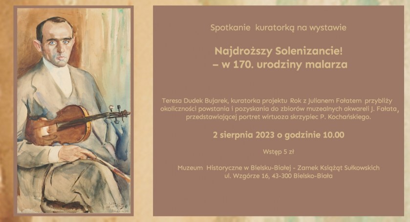 Spotkanie z kuratorką na wystawie: Najdroższy Solenizancie! – w 170. urodziny malarza. Prowadzenie Teresa Dudek Bujarek