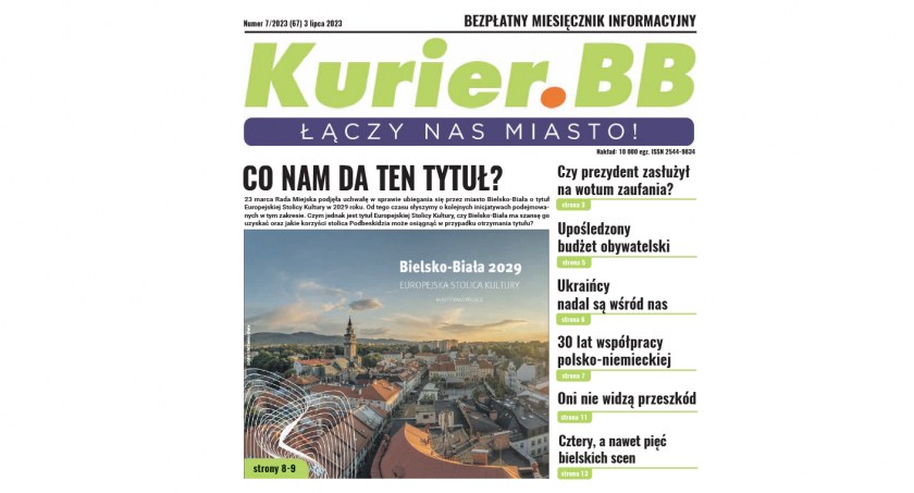 Do kolportażu trafił lipcowy numer Gazety Miejskiej Kurier.BB