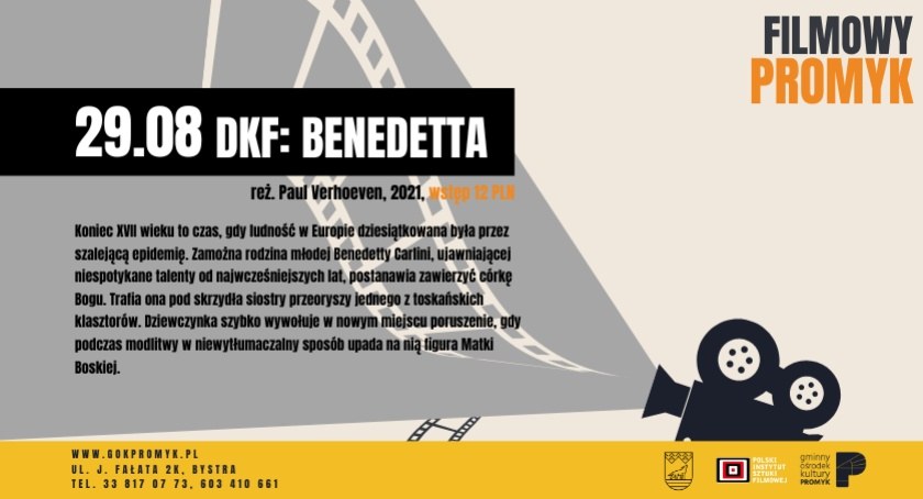 Dyskusyjny Klub Filmowy: Benedetta w GOK Promyk w Bystrej