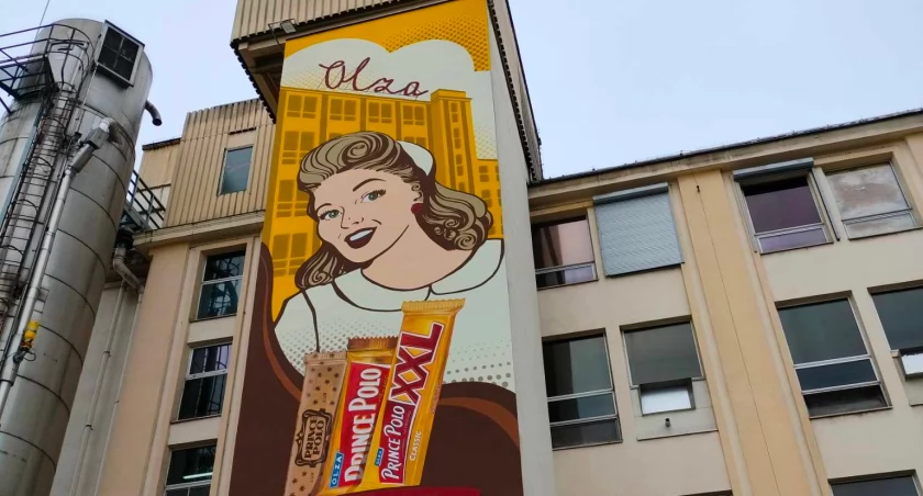 Nowy mural z kultowym wafelkiem