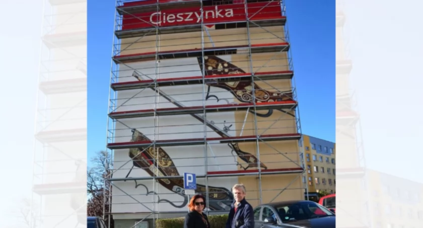 Ostatni z serii murali prezentuje tradycyjną cieszynkę