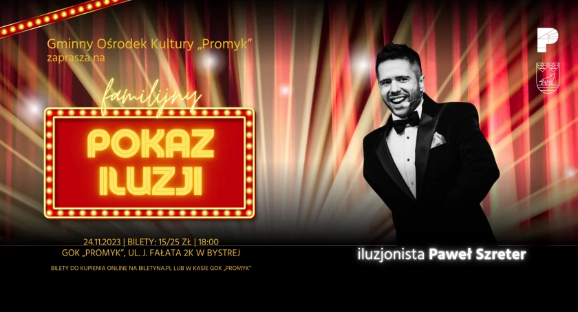 Familijny pokaz iluzji: iluzjonista Paweł Szreter