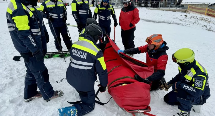 Policjanci narciarze szkolili się na stokach w Szczyrku