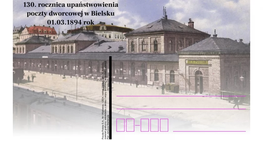Poczta Polska wydała pocztówkę z okazji 130-rocznicy powstania placówki w Bielsku