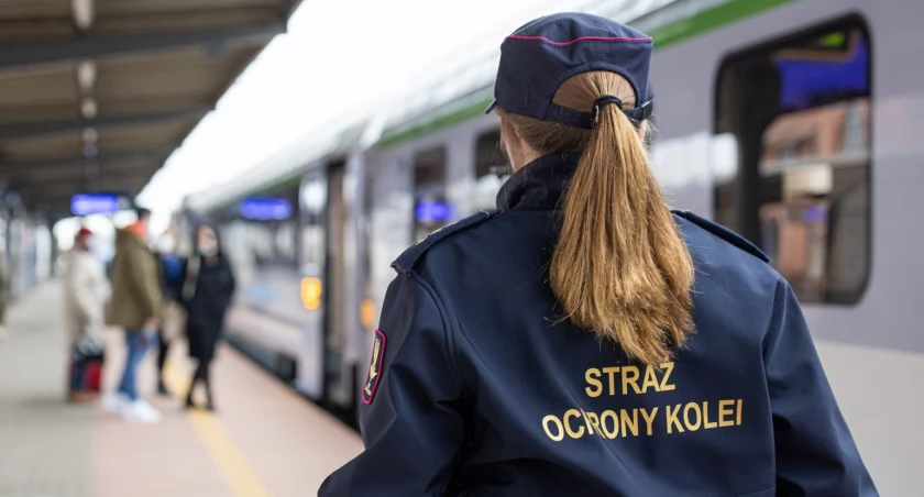 Jechał pociągiem do Bielska-Białej, nie dojechał bo kopnął sokistkę