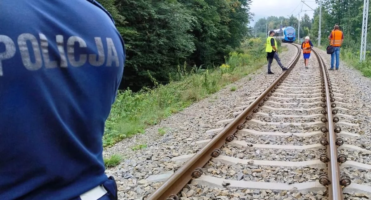 Tragedia na szlaku kolejowym w Ustroniu. 36-latek śmiertelnie potrącony przez pociąg