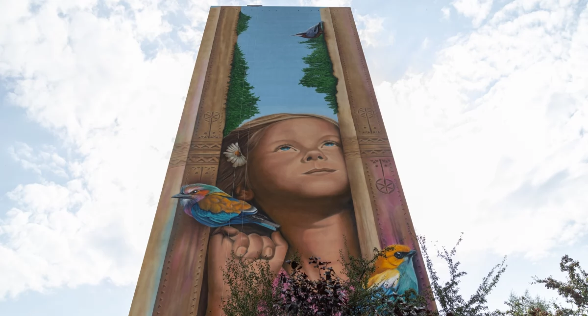 Nowy mural na Osiedlu Wojska Polskiego