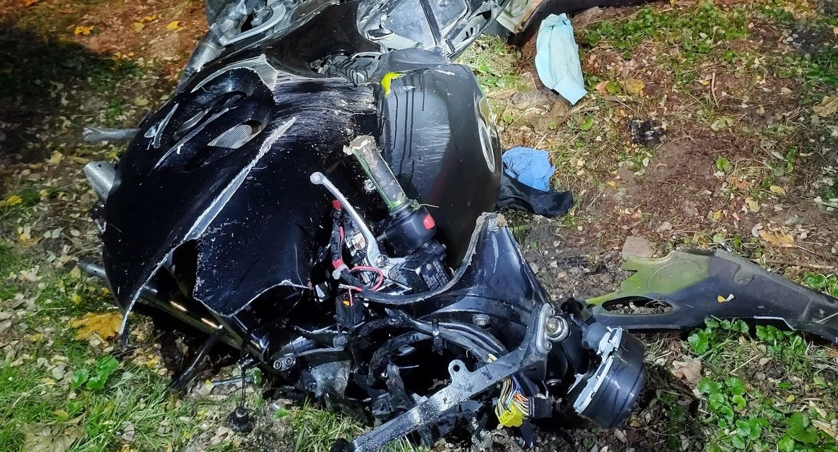Tragiczny wypadek w Pietrzykowicach: Zginął motocyklista