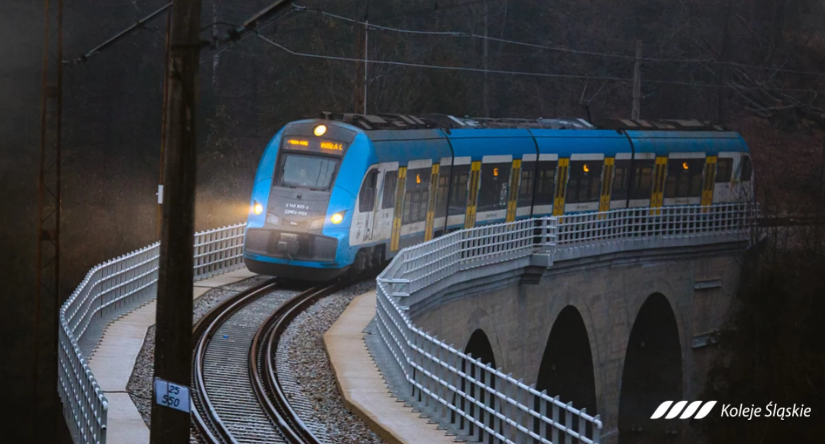 Darmowe sylwestrowe połączenia Kolei Śląskich na trasie: Katowice - Bielsko-Biała i Żywiec