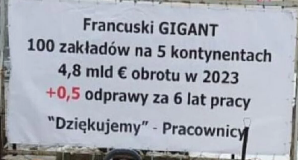 Hutchinson w Żywcu. Zwalniani grupowo pracownicy protestują przeciwko niskim odprawom