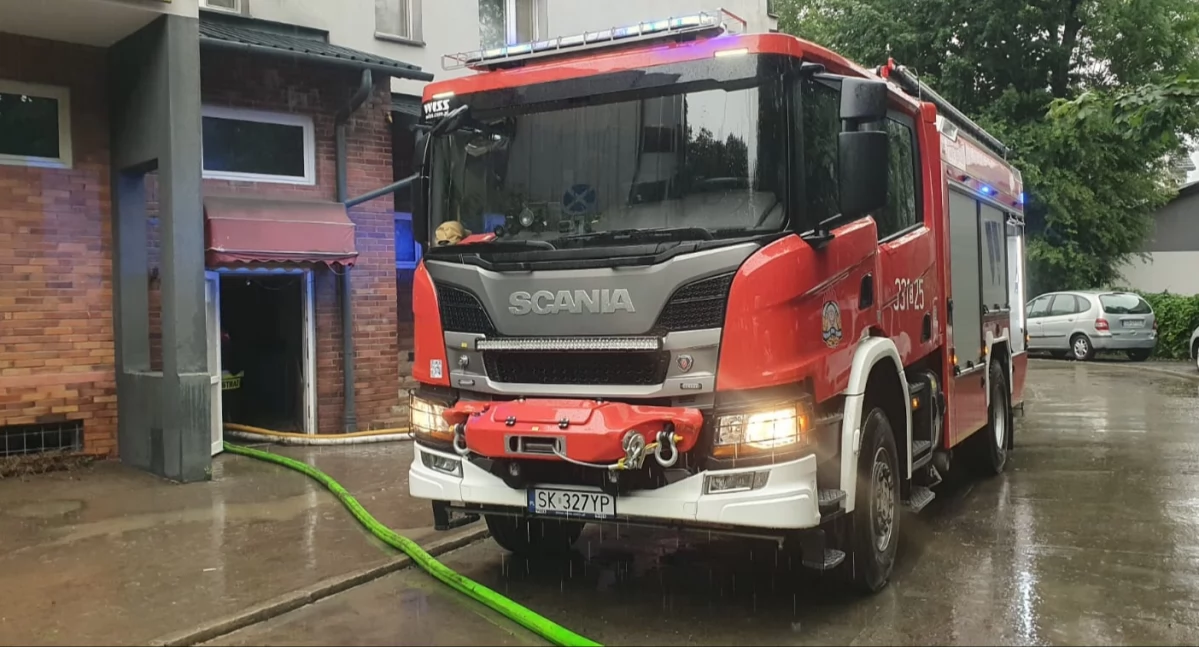 Skutki wczorajszej ulewy w Bielsku-Białej i powiecie.Strażacy wzywani 11 razy 