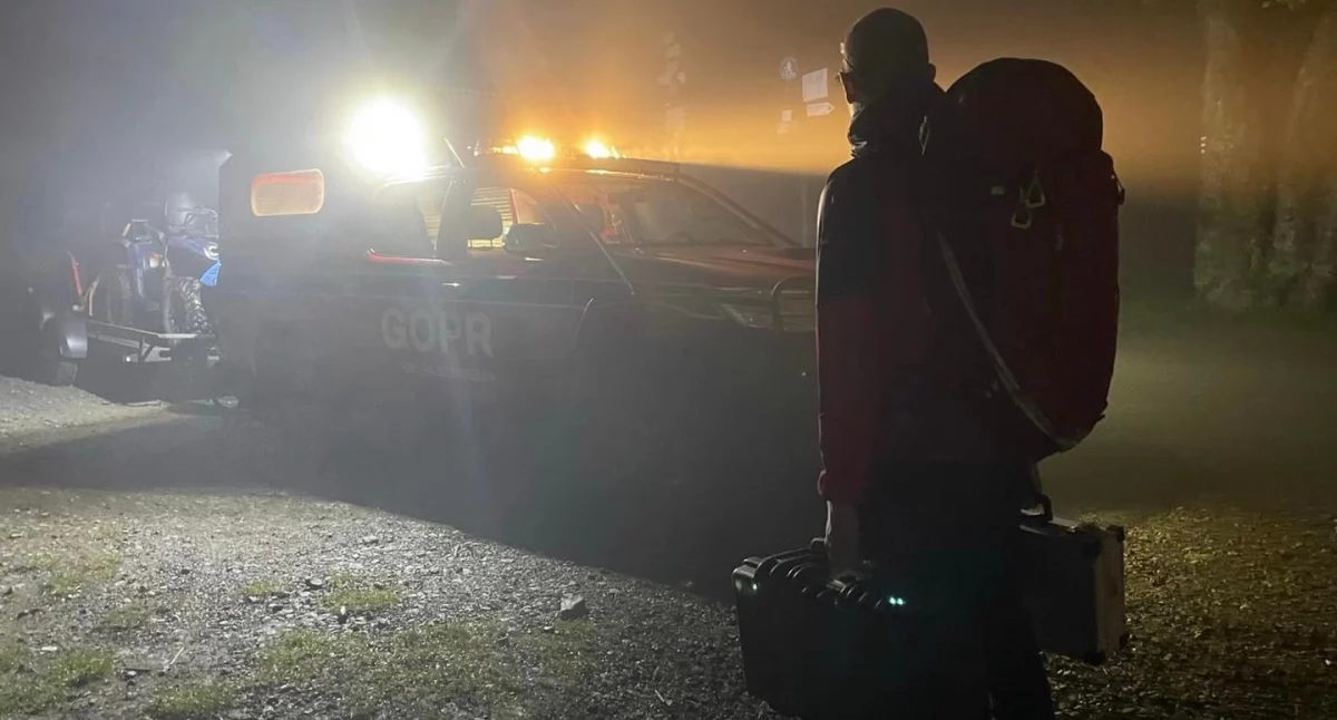 Nocne poszukiwania w rejonie Magurki Wilkowickiej. Kobietę z dzieckiem odnaleziono w hotelu