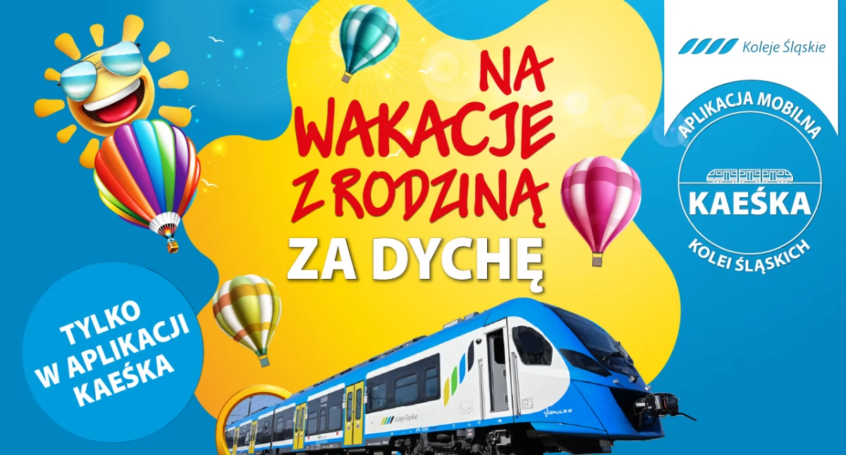 Koleje Śląskie z wakacyjną ofertą – rodzinna podróż w tygodniu za 10 zł