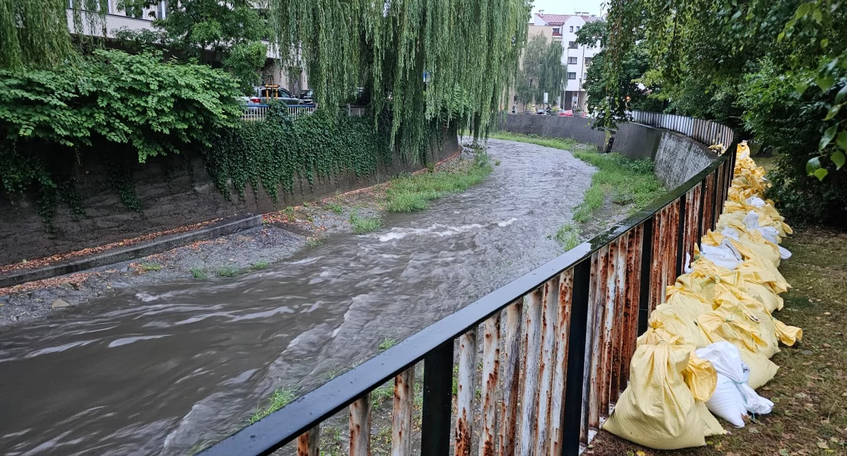  Deszczu mniej niż się spodziewano. Pogotowie przeciwpowodziowe w Bielsku-Białej i powiecie bielskim Aktualizacja