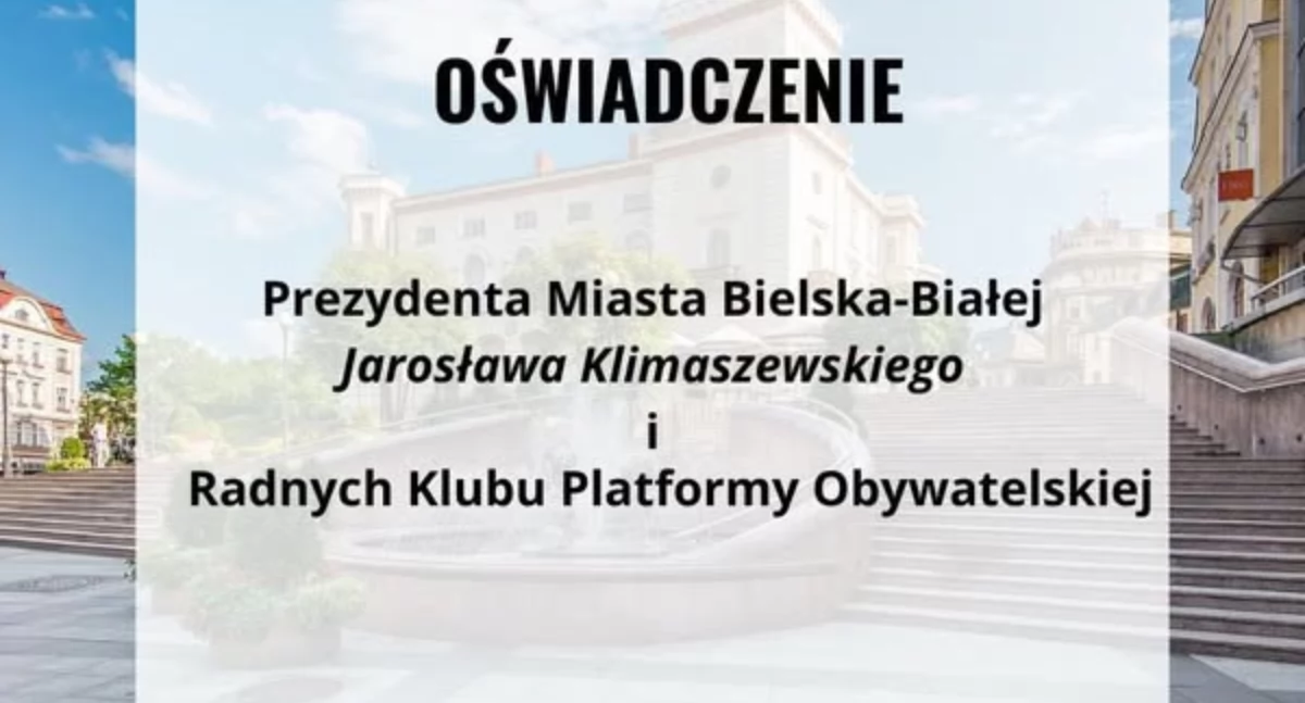 Uważają że to kampania dezinformacyjna uderzająca w bielskich radnych. Wydano oświadczenie