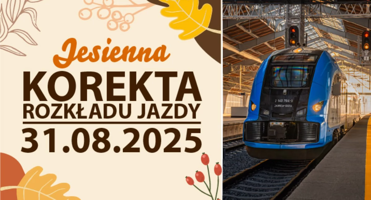 Koleje Śląskie z jesiennym rozkładem jazdy