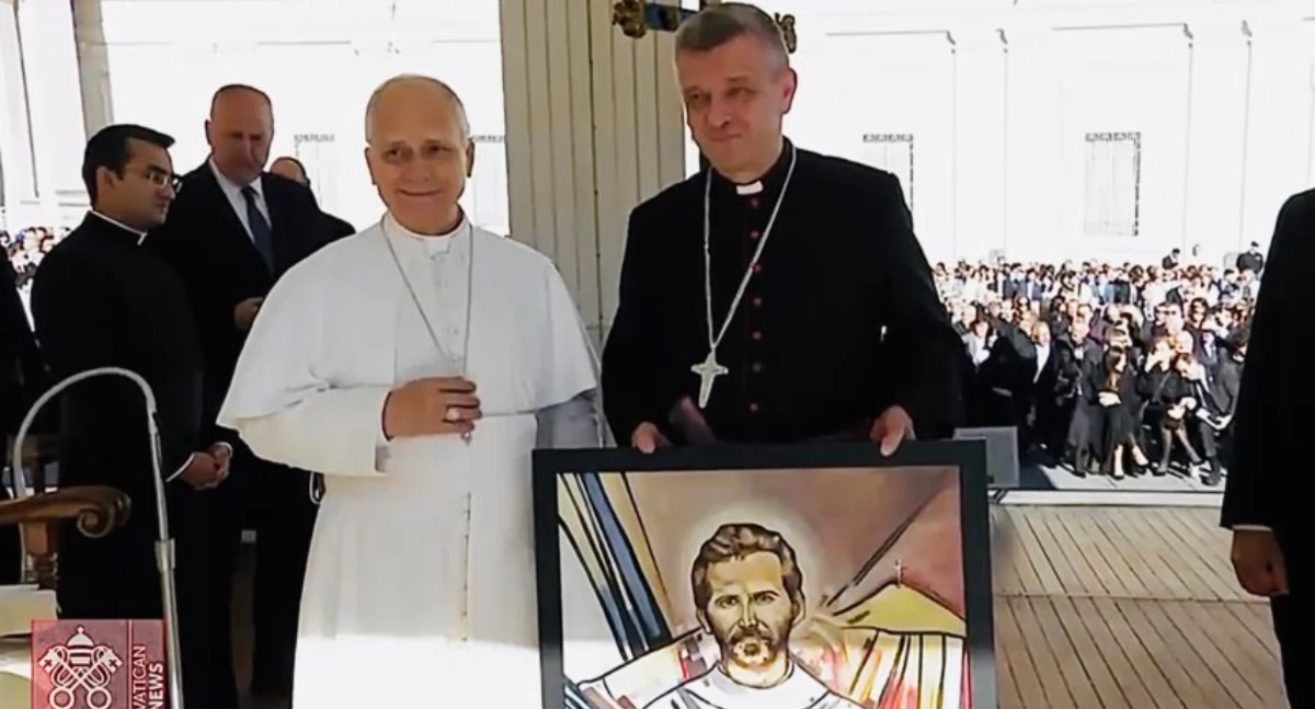 Spotkanie biskupa Romana Pindla z papieżem Leonem XIV w Watykanie