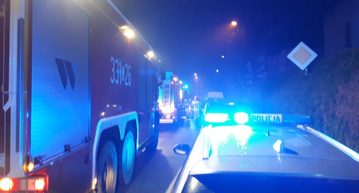Pożar w budynku mieszkalnym przy ul. Szwoleżerów w Bielsku-Białej