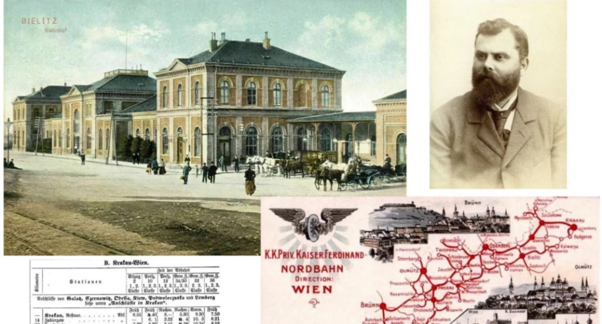 170 lat kolei w Bielsku‑Białej. Historyczne relacje z pierwszego przejazdu