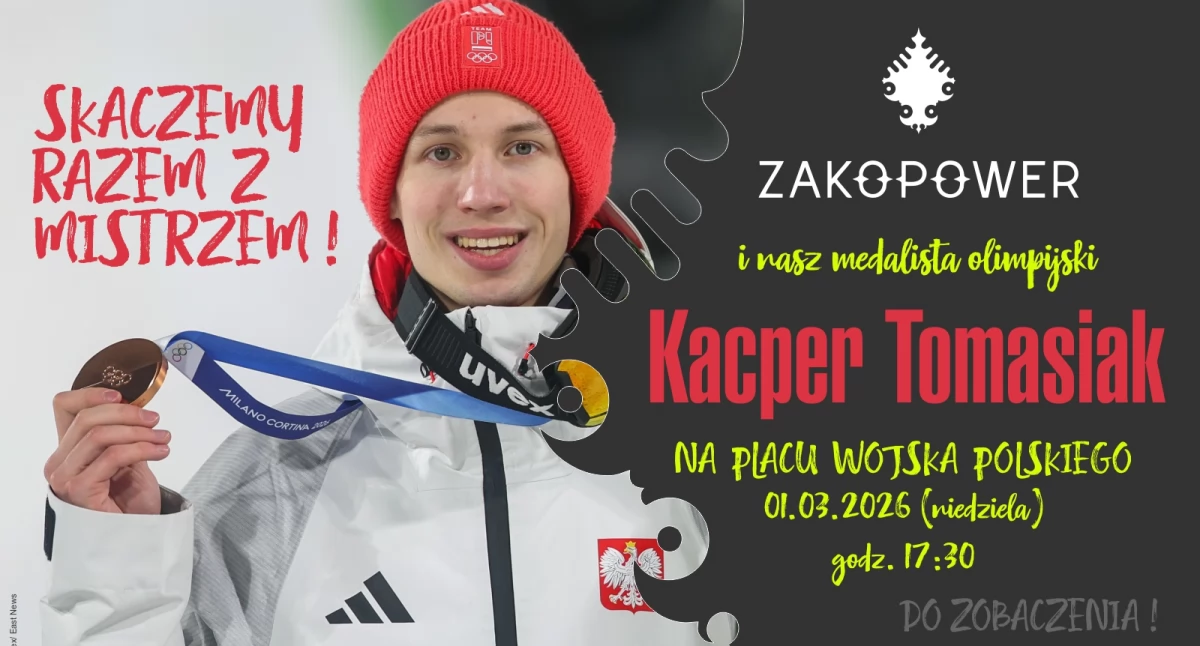Bielsko‑Biała świętuje sukces Kacpra Tomasiaka. Spotkanie z mistrzem i koncert już 1 marca na placu Wojska Polskiego