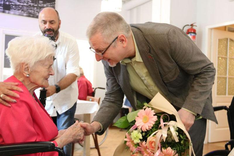 104 urodziny Pani Marianny z Bielska - Białej