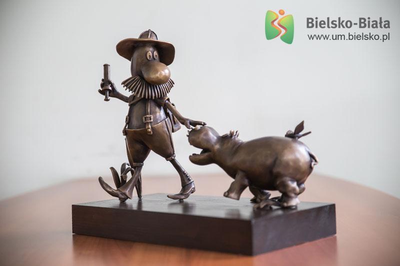 Rzeźba Pampaliniego stanie w Bielsku-Białej