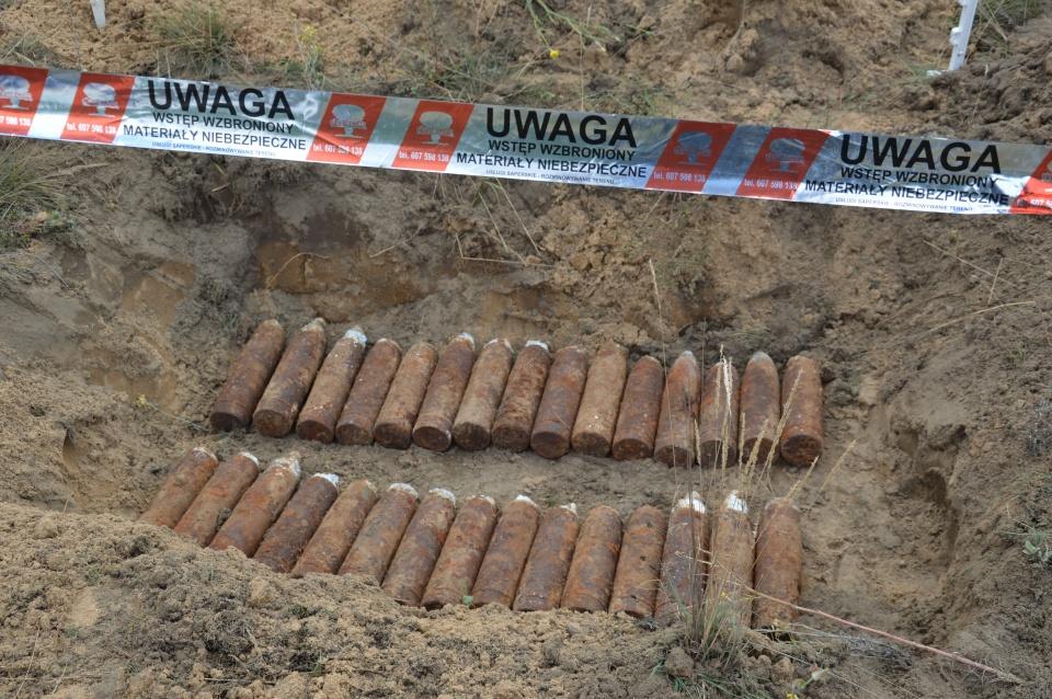 Niewybuchy na terenie dawnego Polsportu w Bielsku - Białej