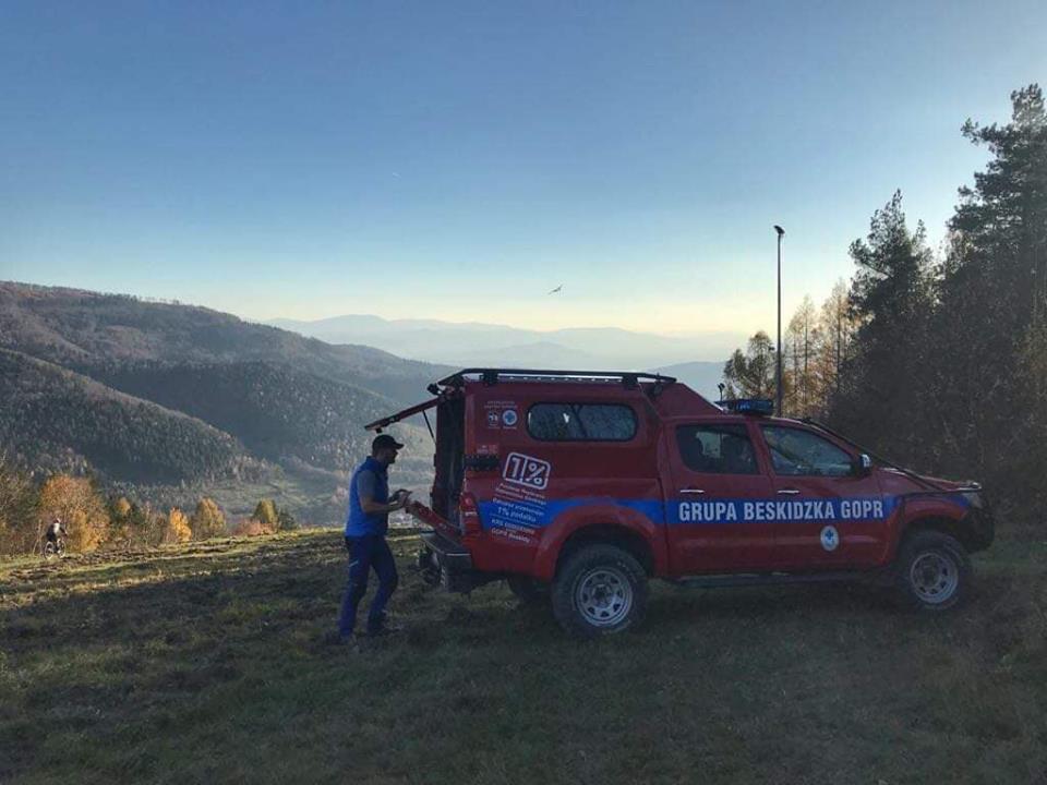 Groźny wypadek rowerzystki na trasie Enduro Trials w Bielsku - Bialej