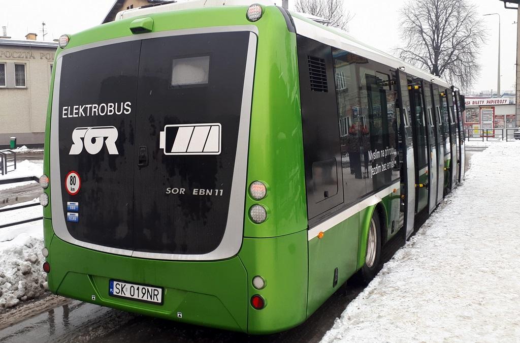 Autobus elektryczny testowany w Czechowicach-Dziedzicach