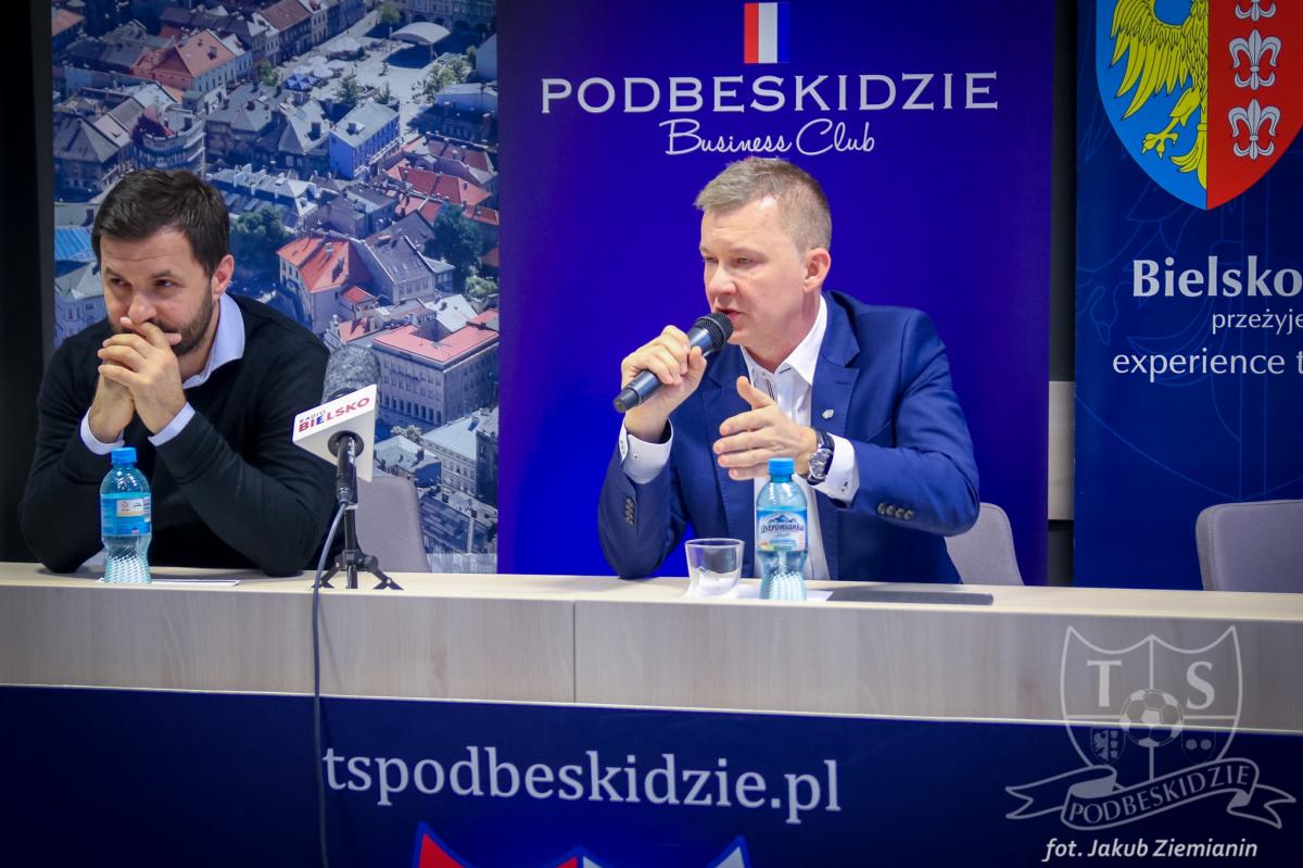 Konferencja prasowa prezesa klubu TS Podbeskidzie