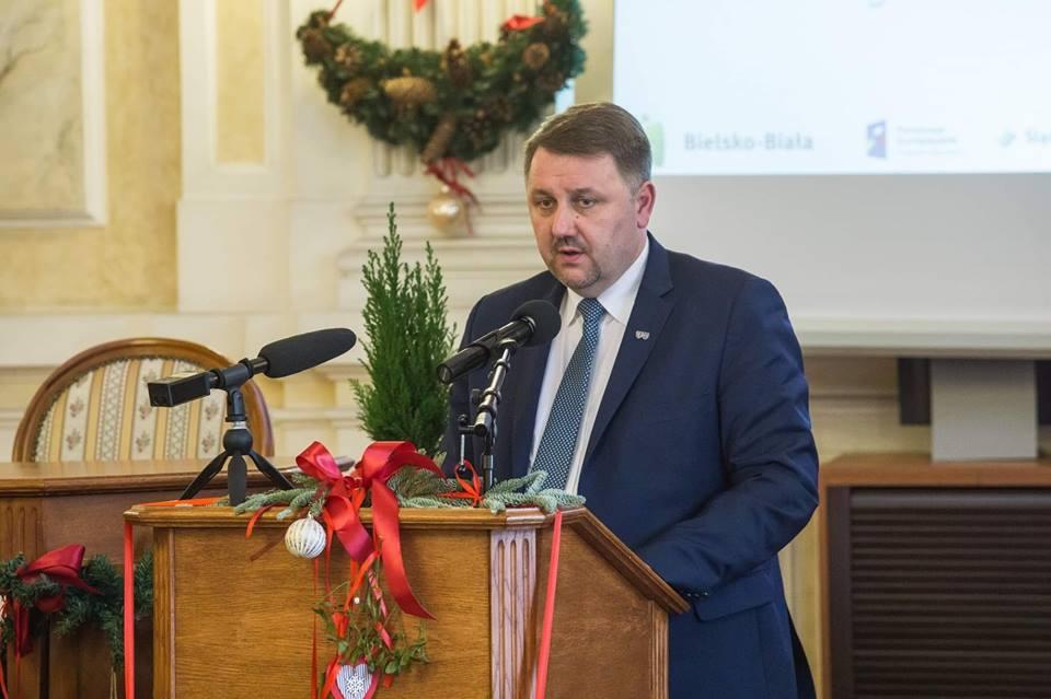 Prezydent Bielska-Białej Jarosław Klimaszewski złożył kondolencje mieszkańcom Gdańska