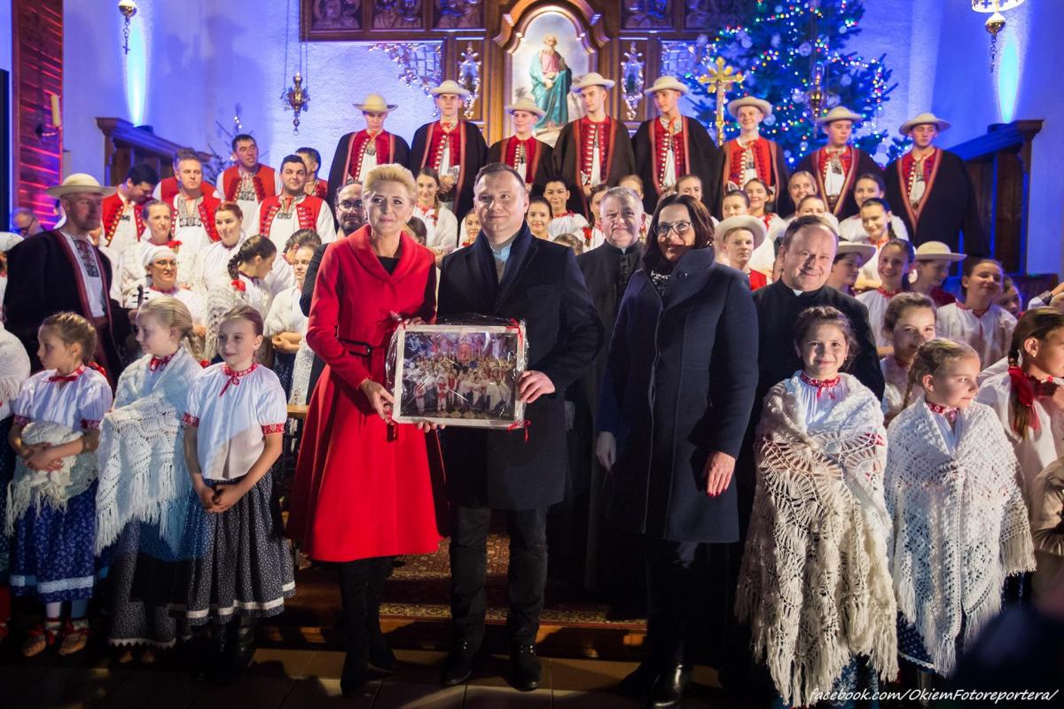 Para prezydencka kolędowała w Istebnej