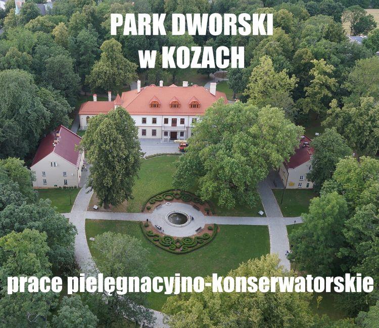 Pałac Czeczów w Kozach. Renowacja parku