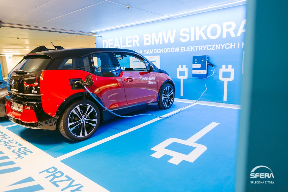 Stacja ładowania pojazdów elekstrycznych w bielskiej Galerii Sfera