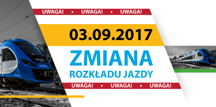 Koleje Śląskie zmienią rozkąłd jazdy we wrześniu