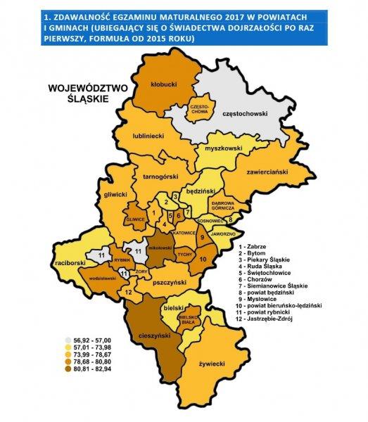 Cieszyńscy maturzyści pierwsi w województwie !