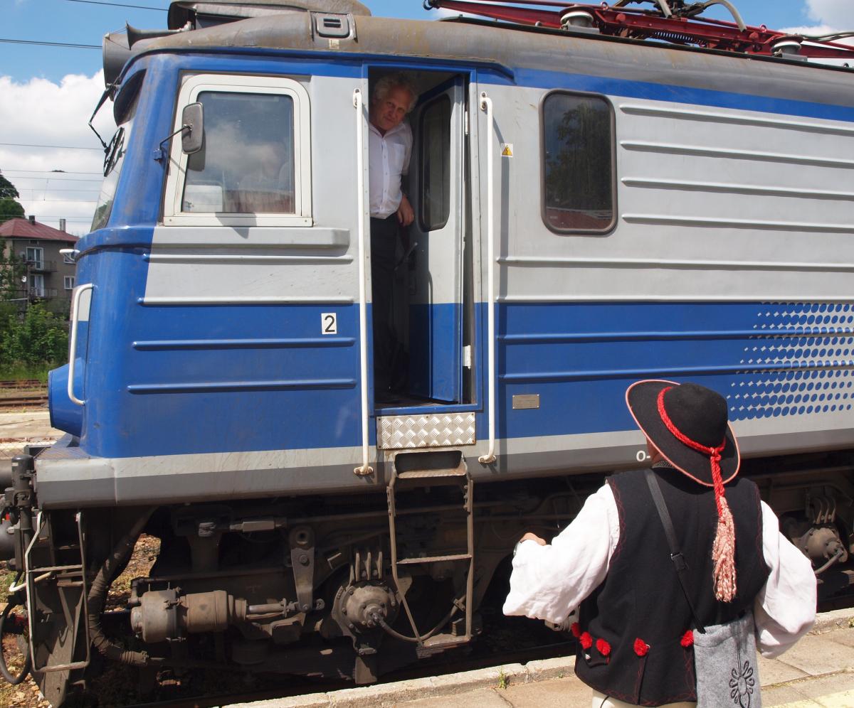Żywieccy Górale przywitali pociąg Intercity Inka (ZDJĘCIA)