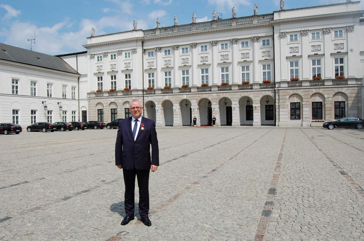 Starosta Bielski Andrzej Płonka odznaczony przez prezydenta Andrzeja Dudę