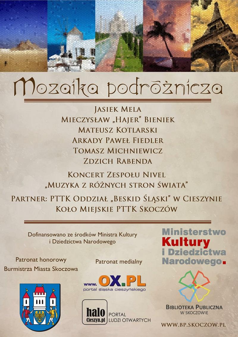 Mozaika podróżnicza w Skoczowie - Projekt z dofinansowaniem Ministra Kultury i Dziedzictwa Narodowego